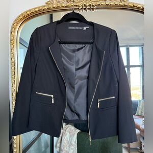 Ivanka Trump Black Zipper Blazer